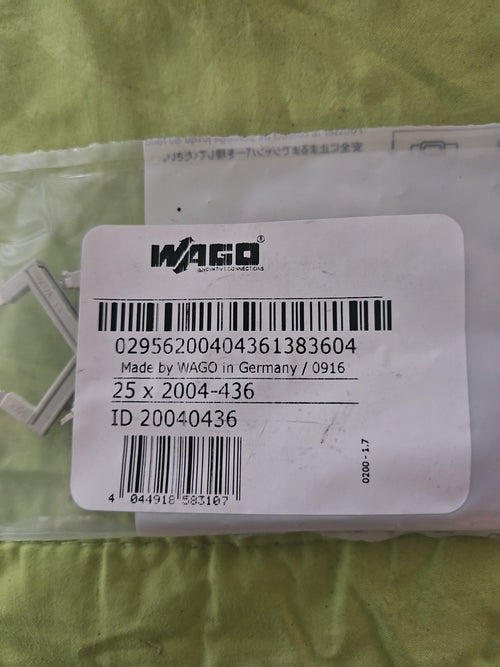 25 x Wago 2004-436 Kammbrücker 1 auf 6, lichtgrau 800V 32A (25Stk.) Neu/OVP, New
