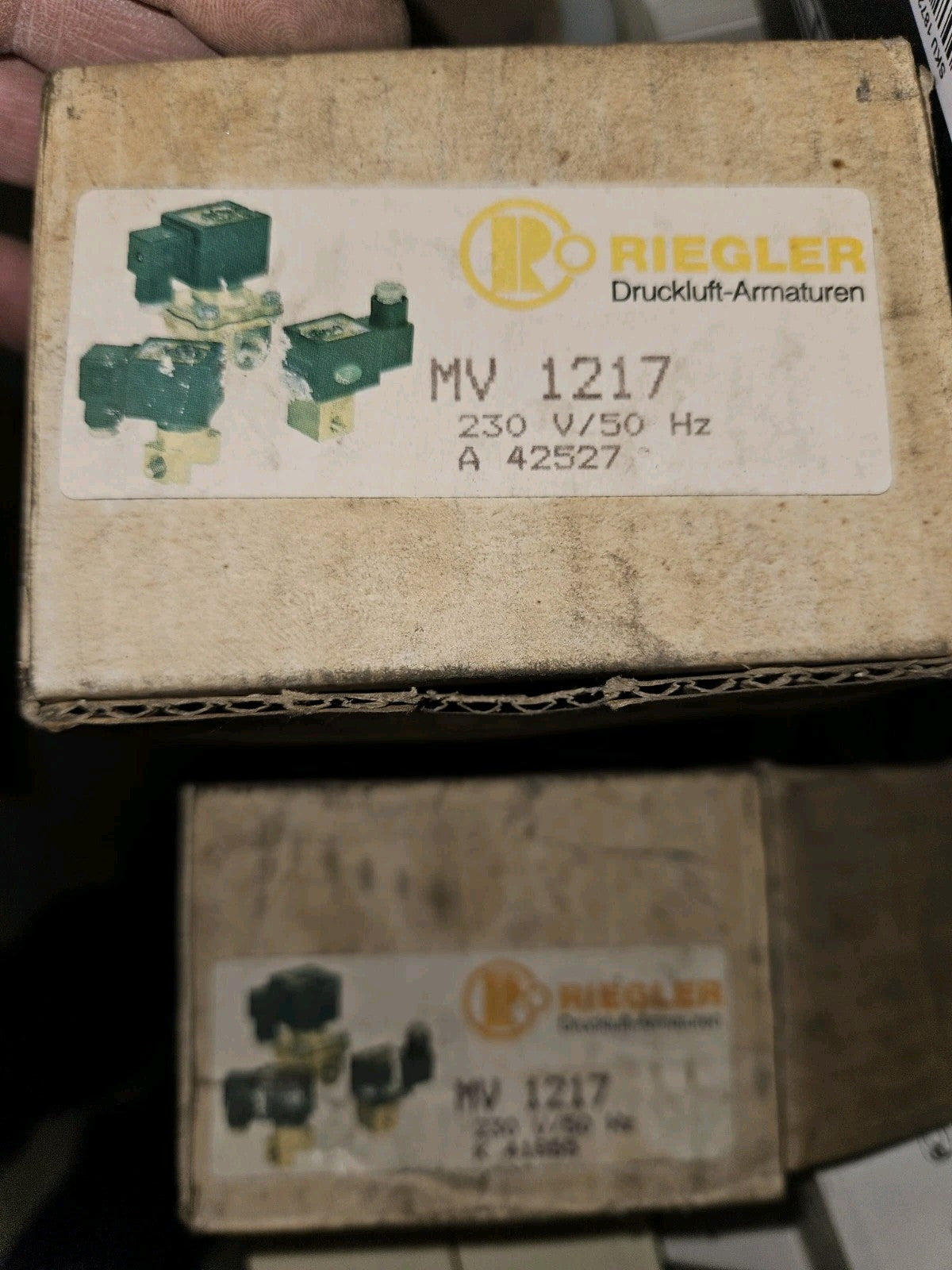 1 x Riegler Asco numatics Magnetventil MV 1217 A42527, Neu/Ovp New In Box Unused