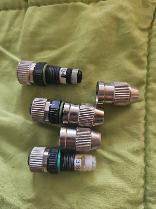 3 x Murr 7000-12601-0000000 M12 4-Pin Field Wireable Connector No Box
