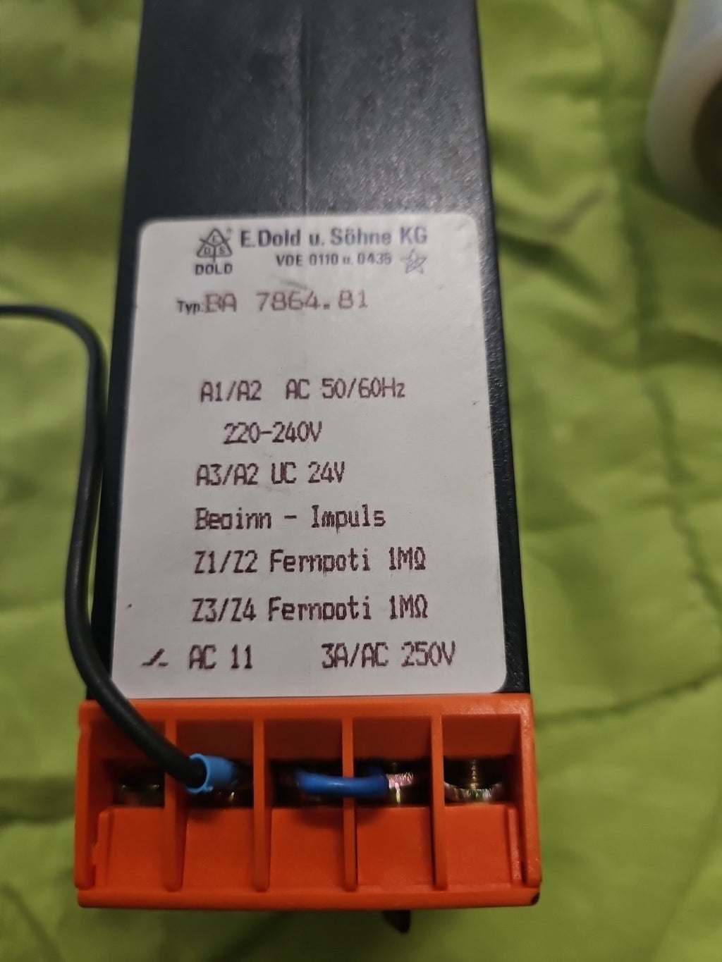 E. Dold & Söhne Zeitrelais BA7864.81 time relay  BA7864 220VAC minitimer,tested
