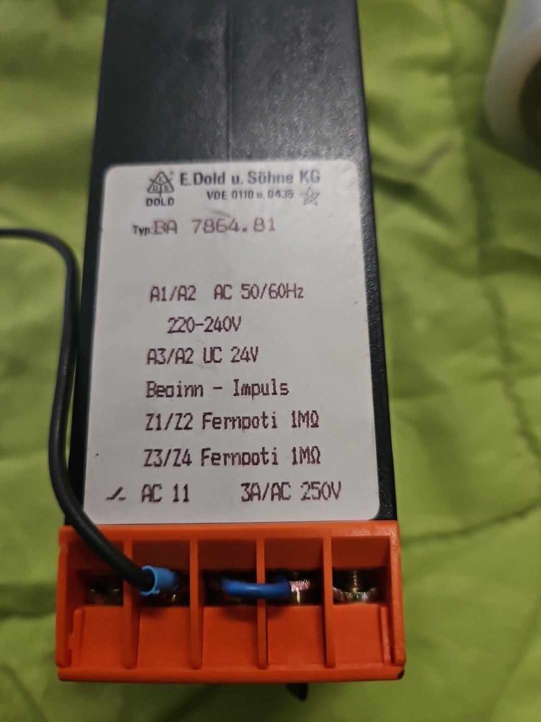 E. Dold & Söhne Zeitrelais BA7864.81 time relay  BA7864 220VAC minitimer,tested