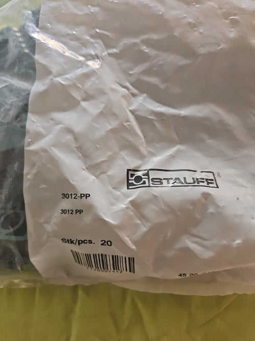20 x Stauff 3012-PP, 1130005447,Rohrschelle Schlauchschelle, Neu/ovp