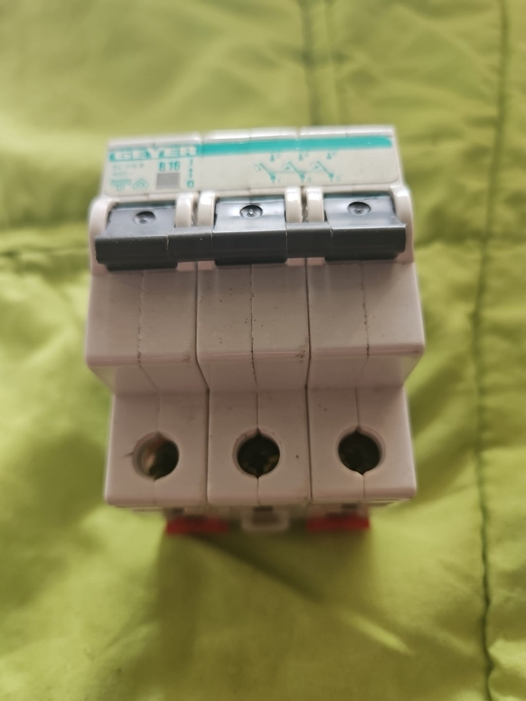 Original GEYER. Model: EC 316 B Stromstoßschalter Ausschalter 16A 380V, Tested