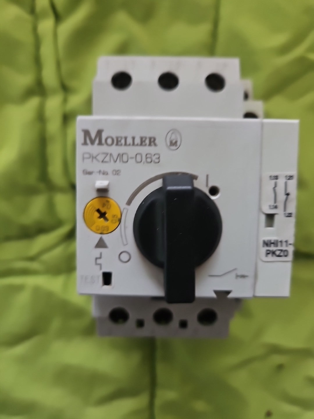 Moeller PKZM0-0.63-SC Motorschutzschalter mit NHI11-PKZ0, Gebraucht/getested,