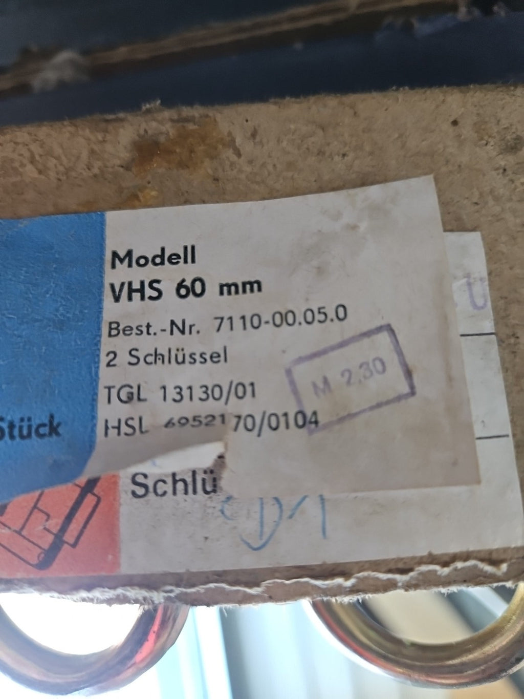 DDR Vorhängeschloß Bügelschloß Schloss NEU original IFA W50 S4000 Robur B1000 G5