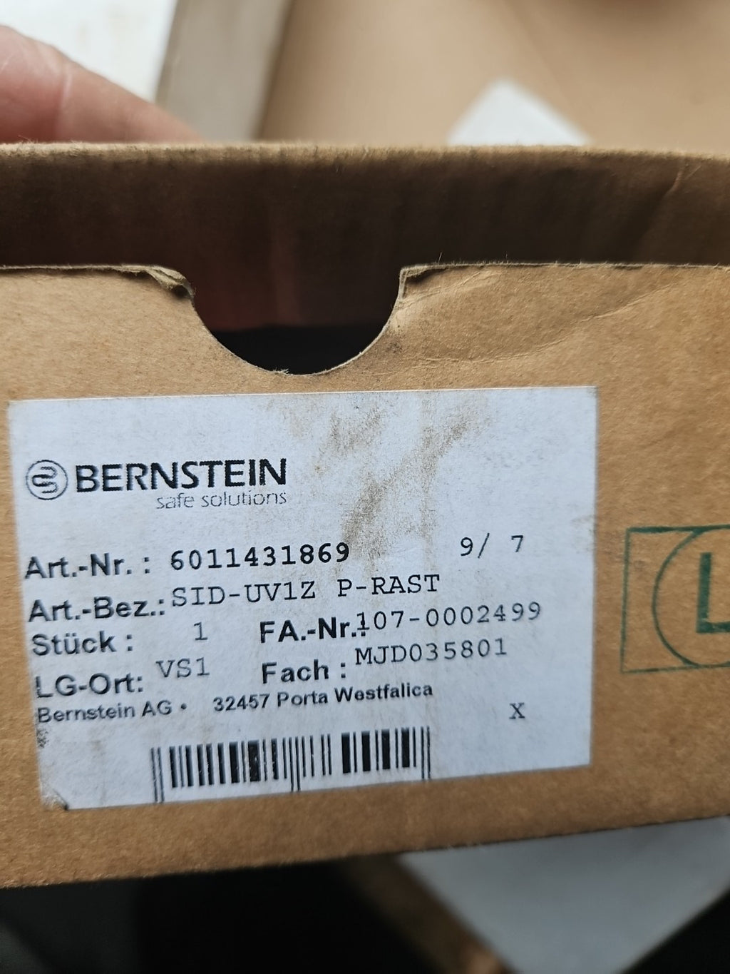 Bernstein SID-UV1Z RAST Rast Reissleinenschalter 601.1431.869 Cable Pull Switch