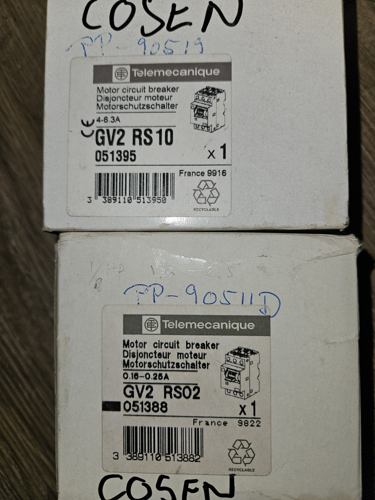 Telemecanique GV2 RS06  0,16-0,25A 051388 new in box unused