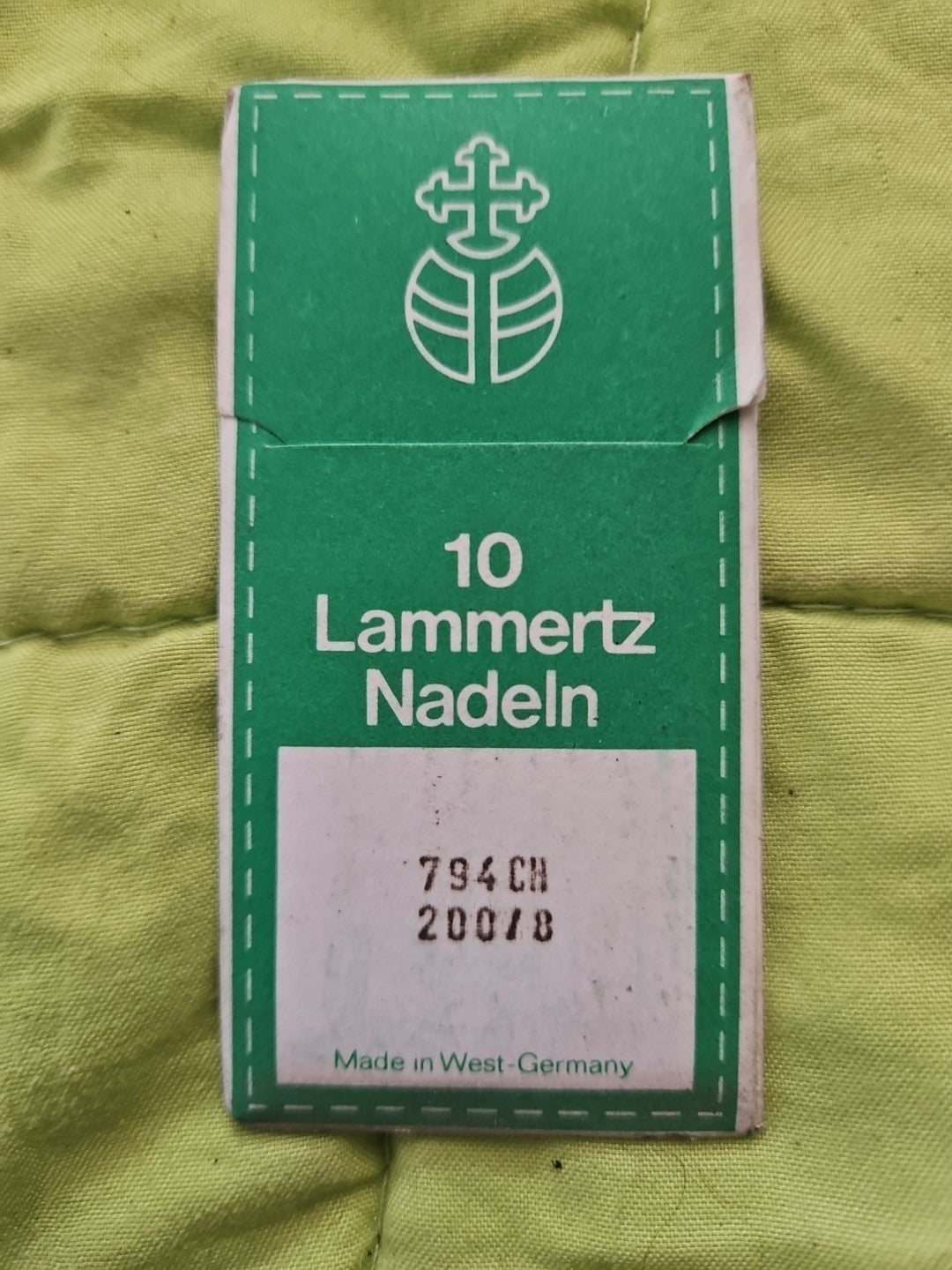 Lammertz Rundkolbennadeln System 794 CH Stärke 200/8, Neu/ovp, 10 STÜCK pro Pack