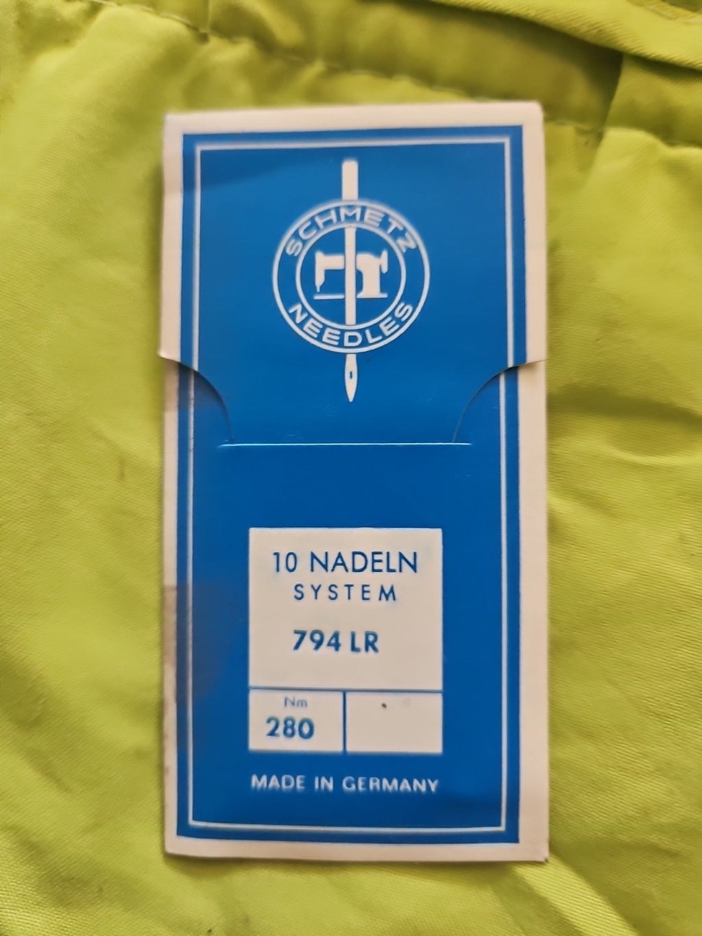 10 x Schmetz Nadeln System 794 LR 280, Neu/Ovp, New Old Stock, Vintage